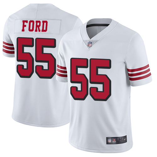 San Francisco 49ers Limited White Men Dee Ford NFL Jersey #55 Rush Vapor Untouchable->youth nfl jersey->Youth Jersey
